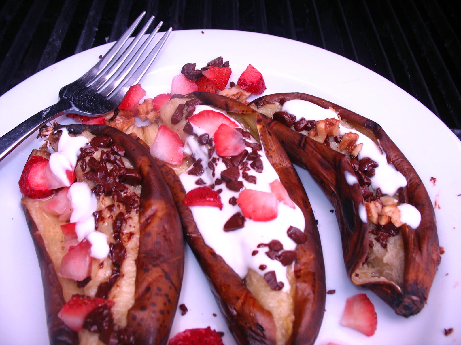 Bananas on the barbecue