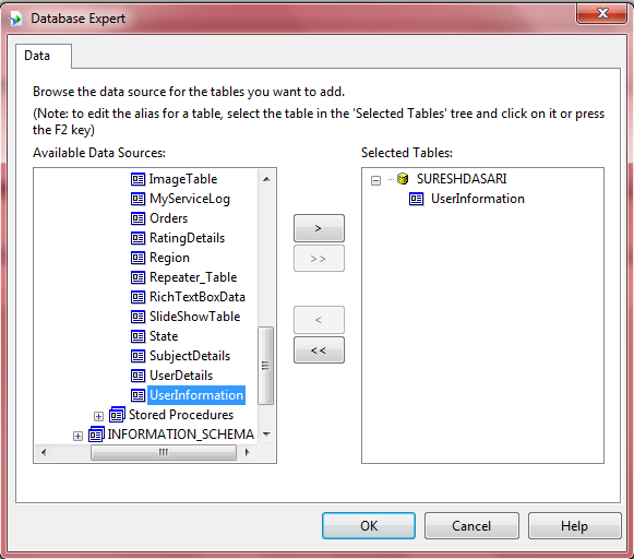 Crystal reports example/sample in