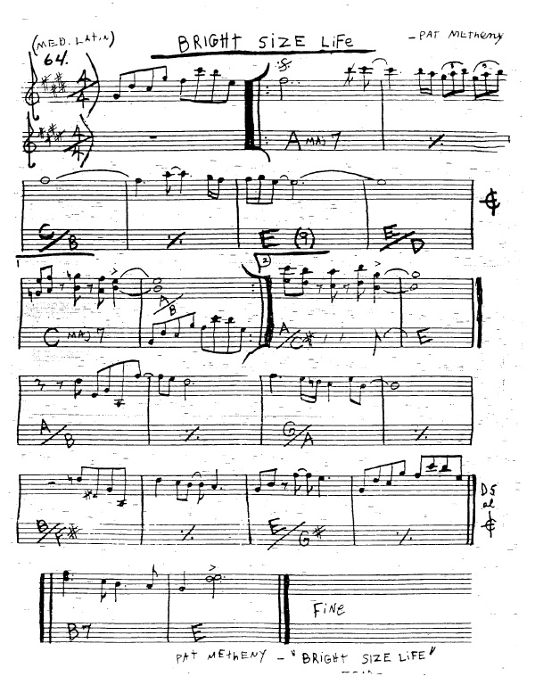 Pat Metheny - Bright Size Life at Discogs