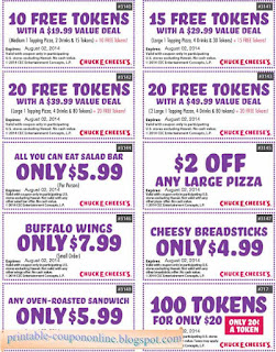 Free Printable Chuck E Cheese Coupons