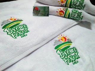 Handuk Bordir custom Tempat Wisata Bromo Forest Handuk Bordir custom Tempat Wisata Bromo Forest
