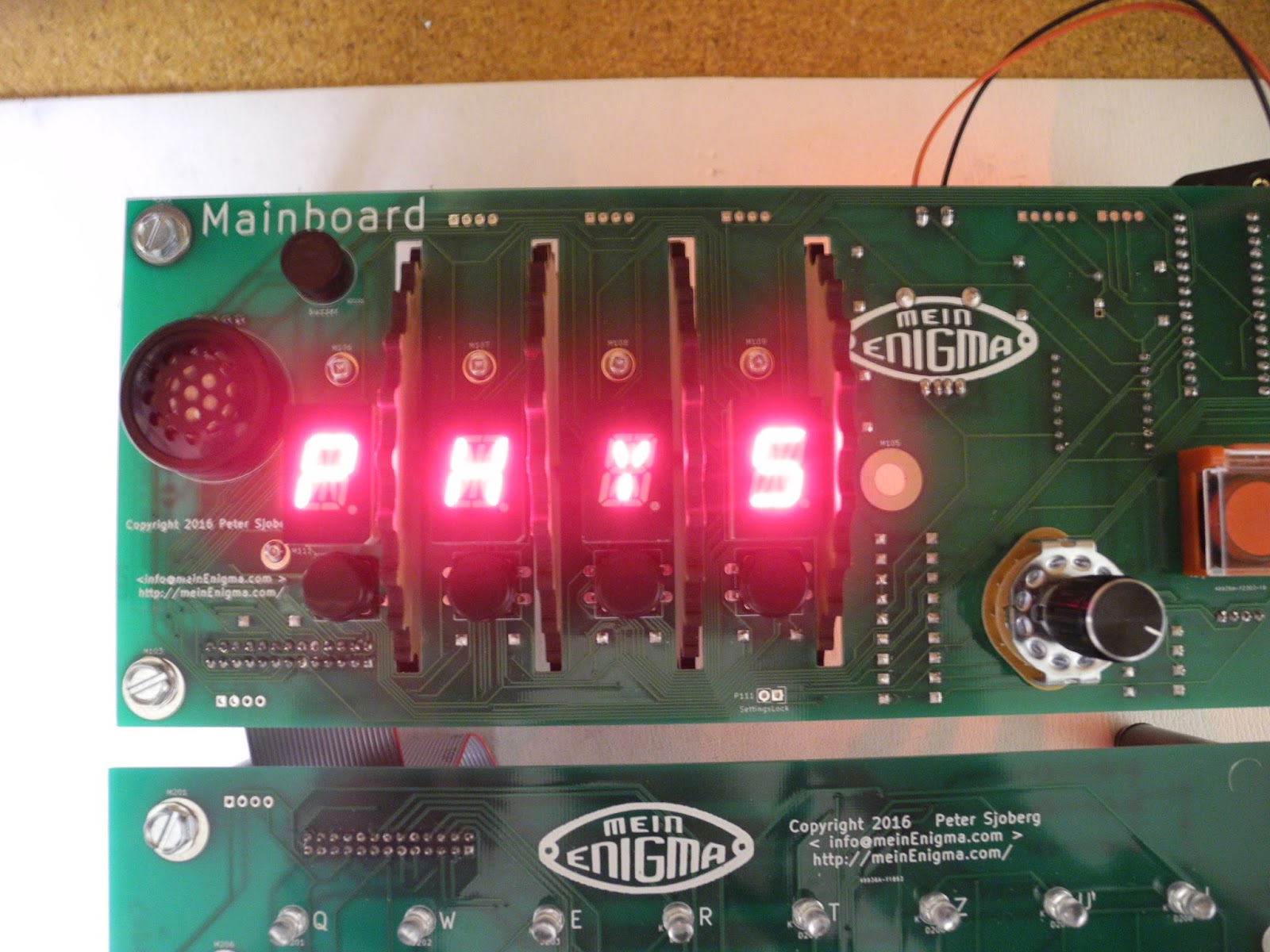 Jeff Tranter's Blog: The MeinEnigma Enigma Machine Kit - Operation