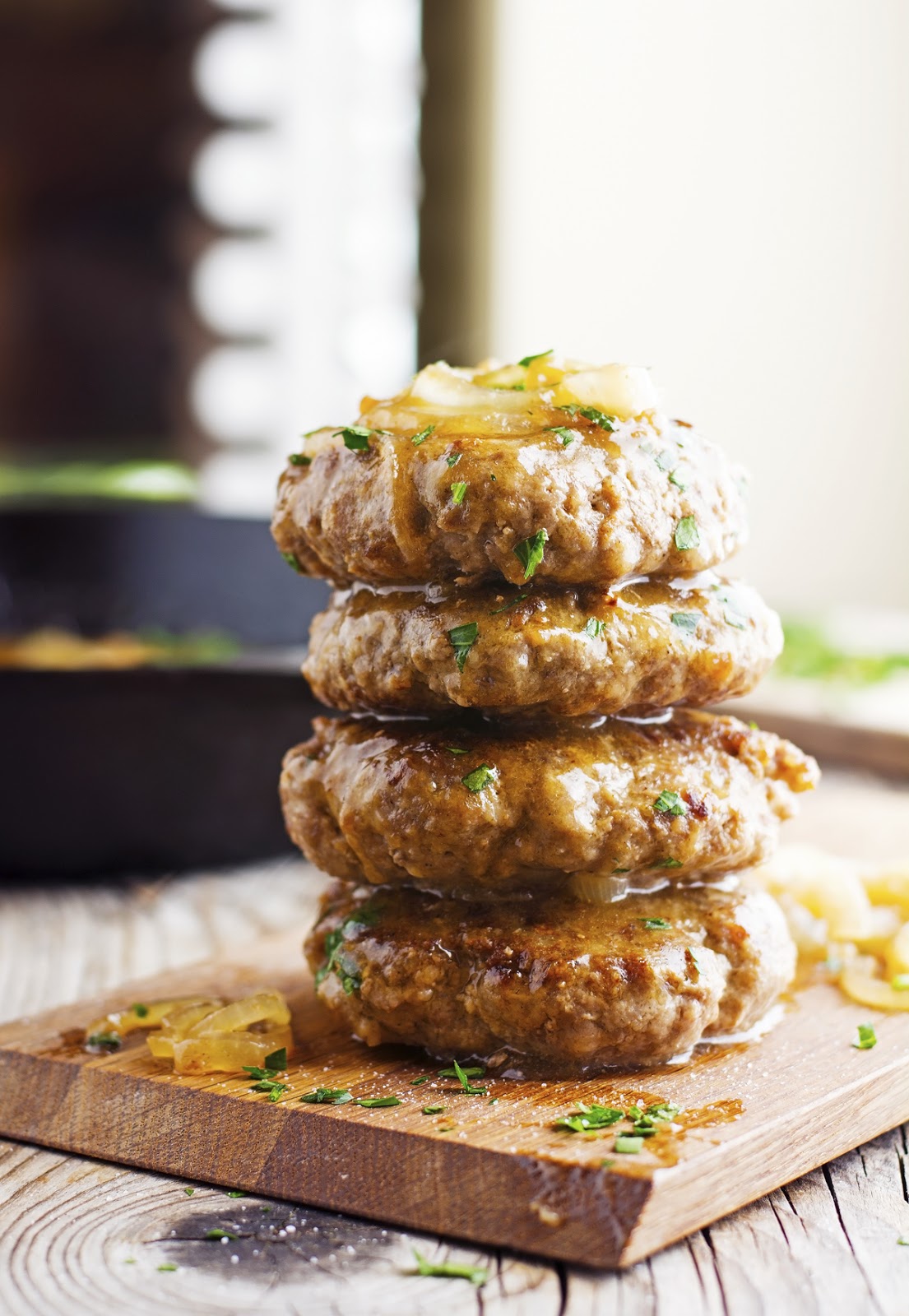 The Iron You Hamburger Steak with Onions and Gravy