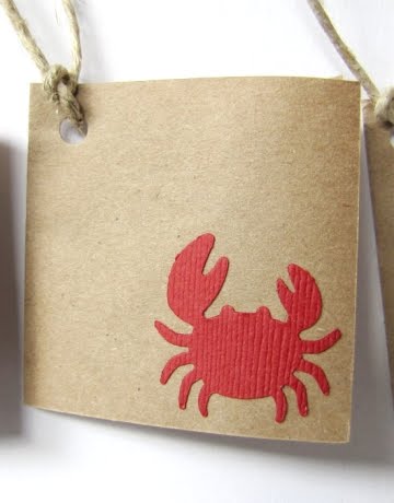 crab gift tags