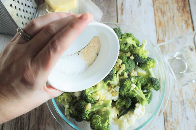 Roasted Broccoli and Cauliflower with Parmesan