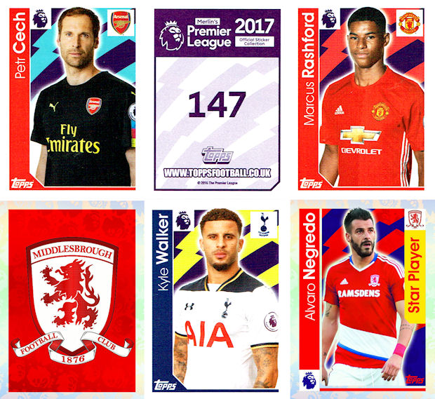 Premier League 2017 Football Sticker Album 