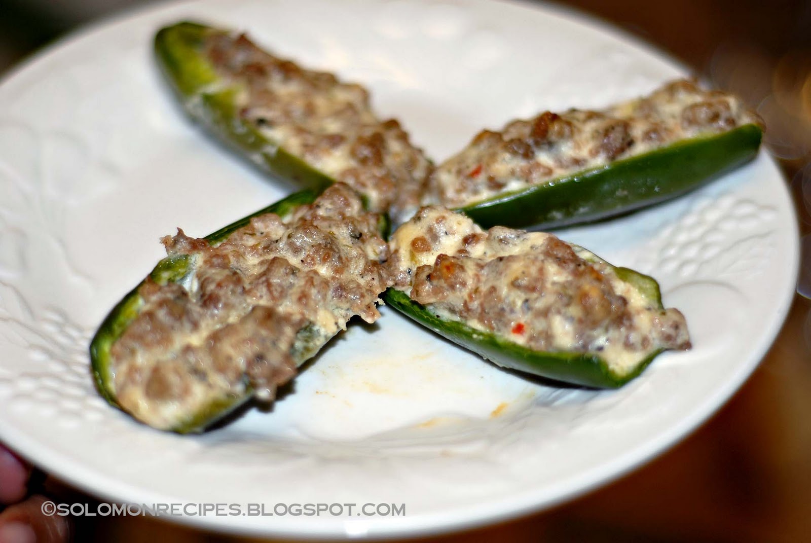 Solomon Family Recipes Sausage stuffed Jalapenos
