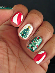 nail christmas designs tree nails peppermint candy cane polish cool twists oh themed diamond indie mani kbshimmer zoya ivanka crush