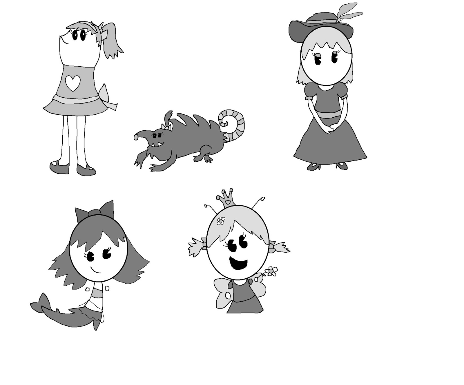 Isabelle's Blog world of toy: Old-Timey fan made Characters