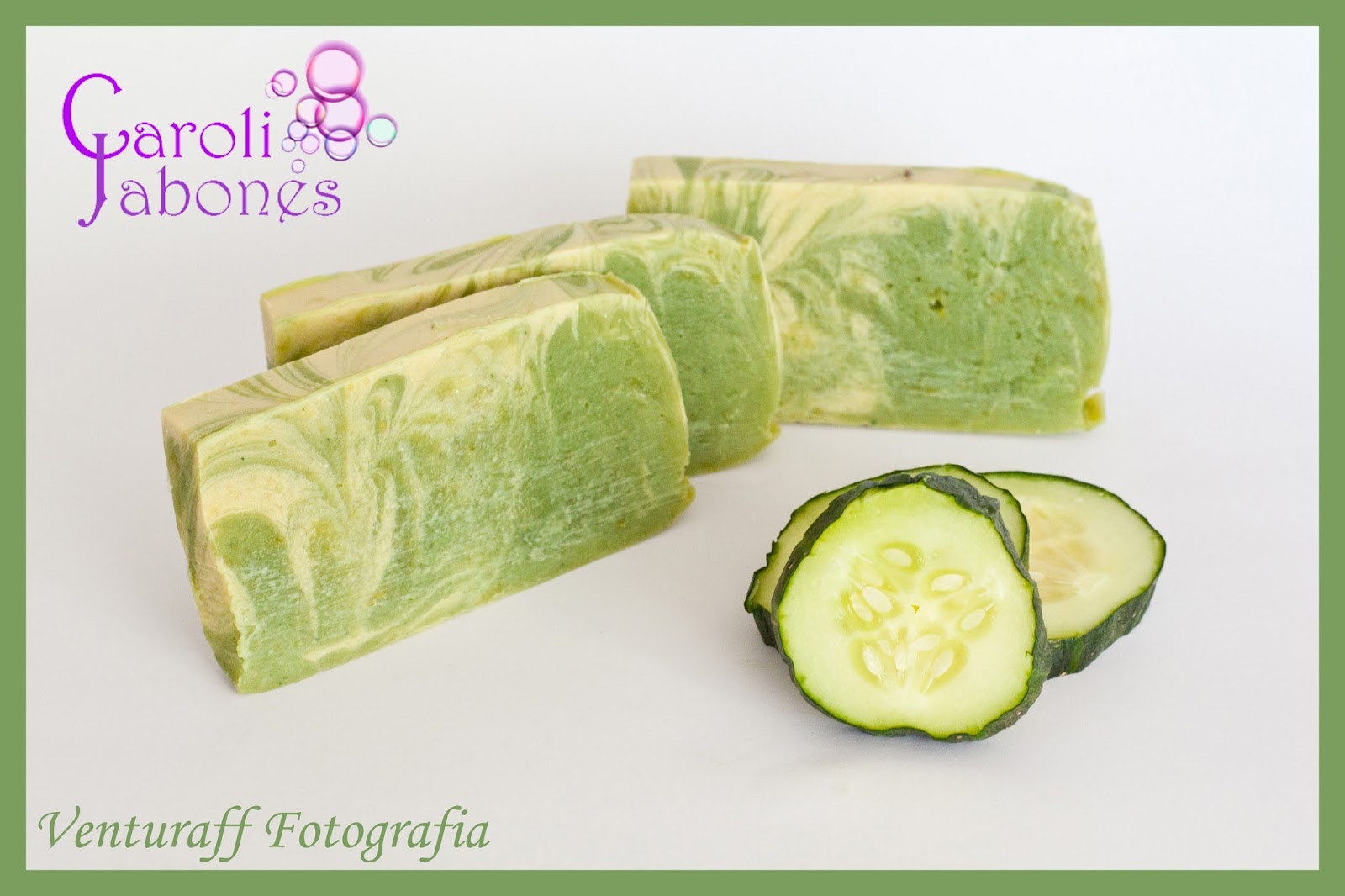 jabon artesanal de pepino