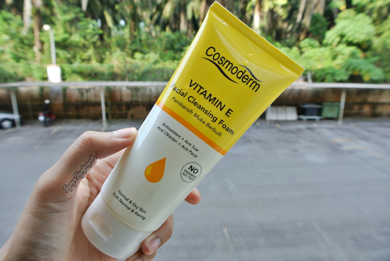 kebaikan cosmoderm vitamin e facial cleansing foam