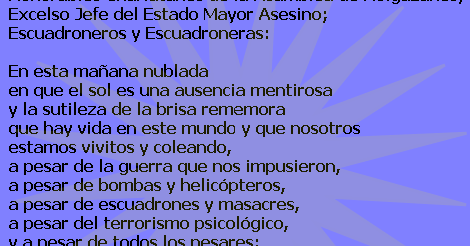 BLOG DE LA PERSISTENCIA: Dos Poemas Negados de un Frente de Guerra