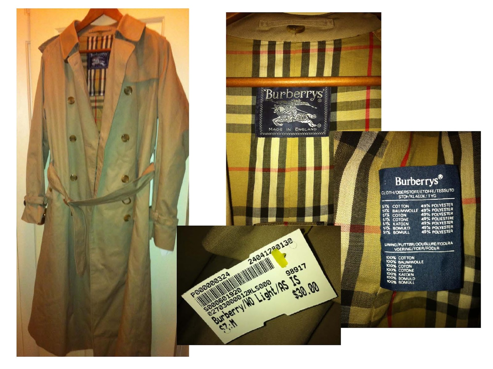 cleaning burberry trench coat