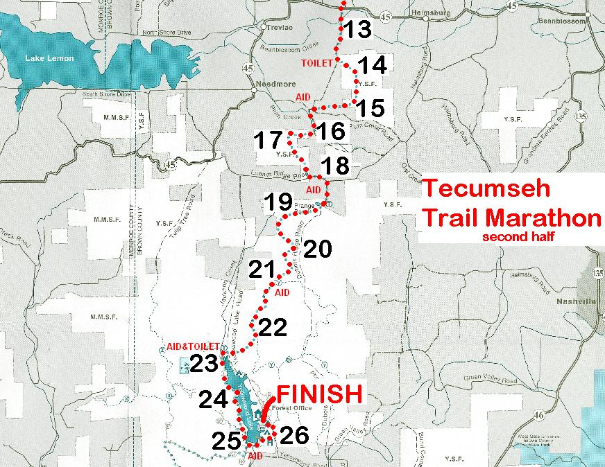 The Running Yoders The Tecumseh Trail Marathon