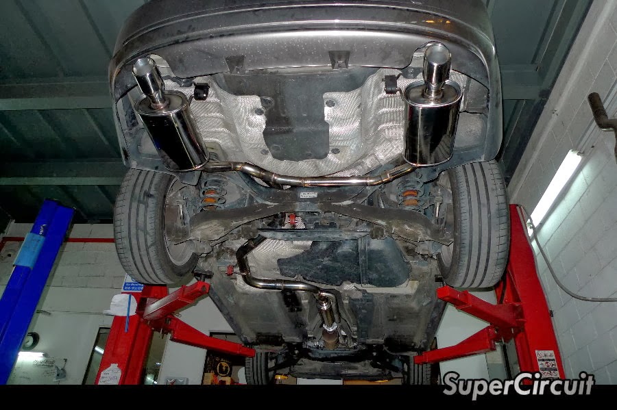 SUPERCIRCUIT Exhaust Pro Shop: Volvo S80 2.5T Twin Exhaust Customization