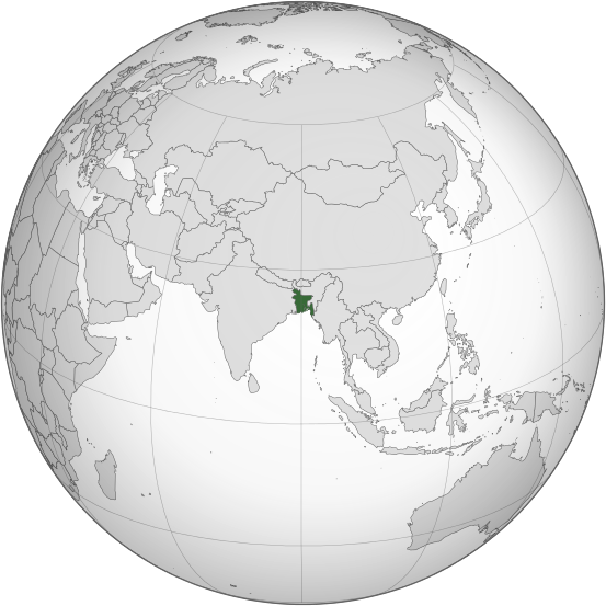 Letak negara Bangladesh
