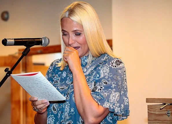 Crown Princess Mette-Marit wore BY TIMO Bohemian Frill Blouse