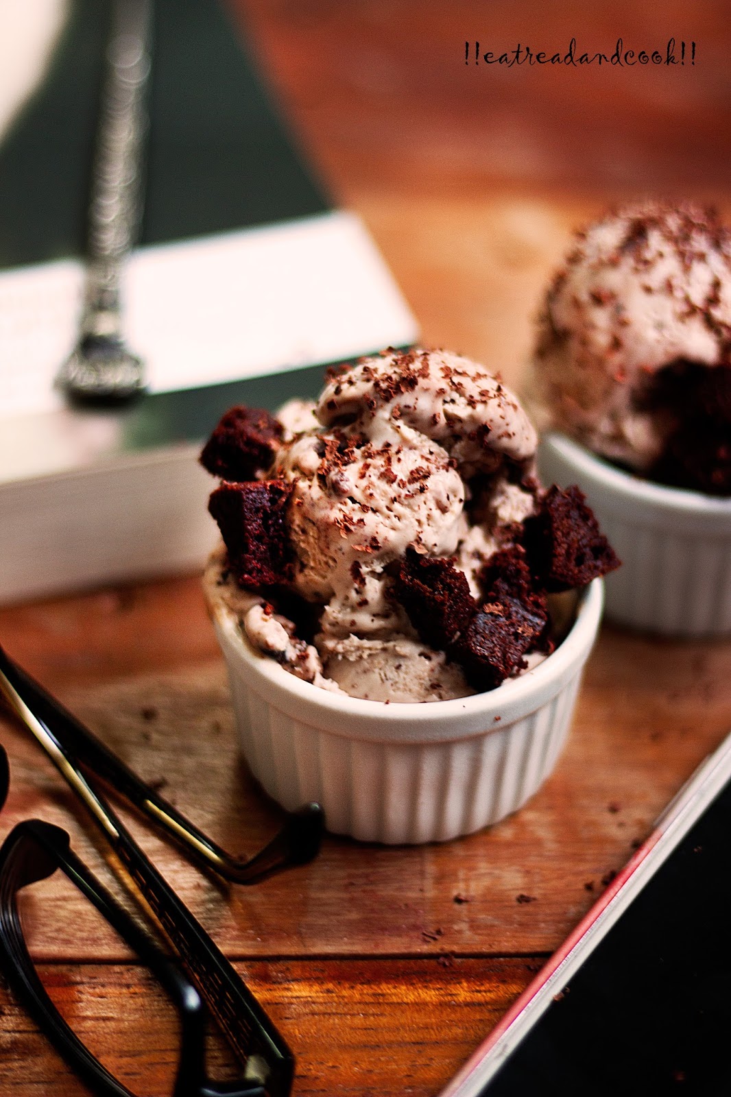 Vanilla Ice Cream with Chocolate Chunks and Fudgy Brownie Bits
