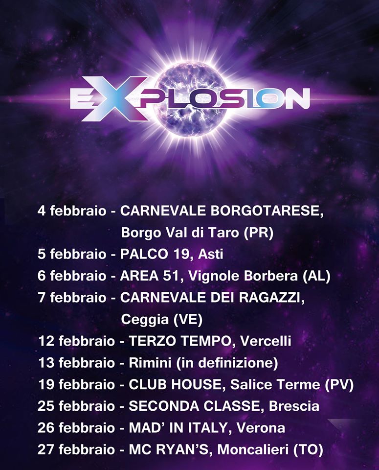 RAGIOLUMA EXPLOSION BAND, LE DATE DI FEBBRAIO, E ALLA PARRANDA TUTTO