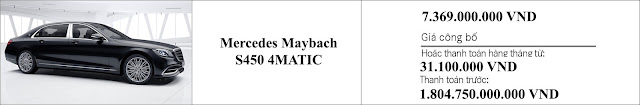 Giá xe Mercedes Maybach S450 4MATIC 2019 tại Mercedes Trường Chinh