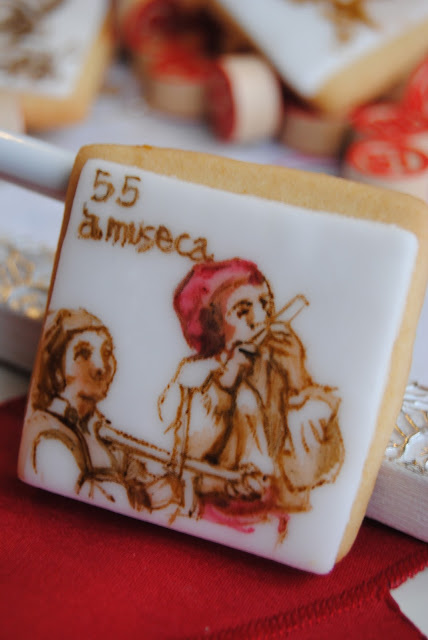 biscotti decorati  ispirati alla Tombola Napoletana