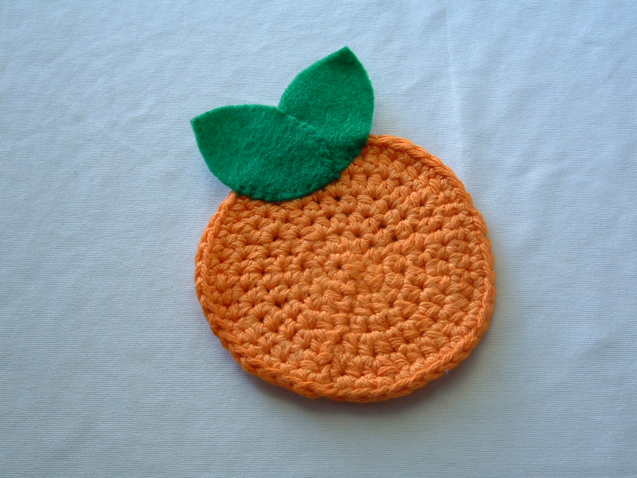 AuraVerdeCrafts Orange "Orange" Coasters Crochet Pattern