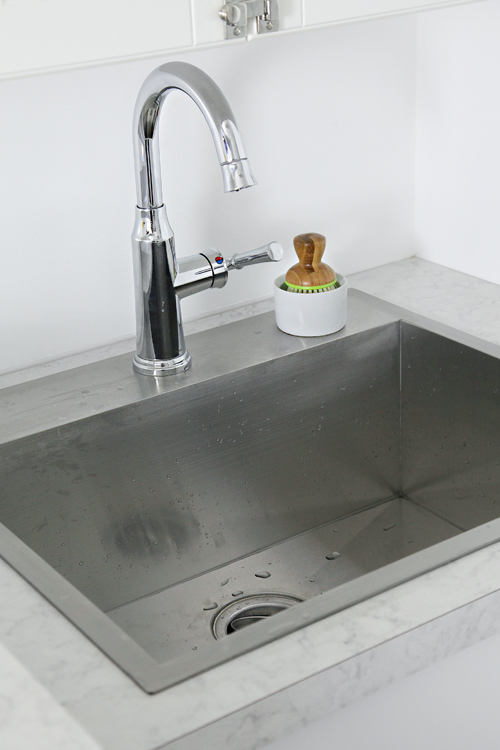 IHeart Organizing Laundry Room Update Installing a Dropin Sink