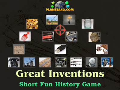 Fun online game to learn about inventions