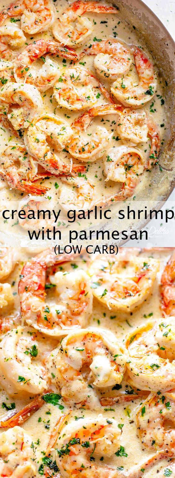 Low Carb Creamy Garlic Shrimp