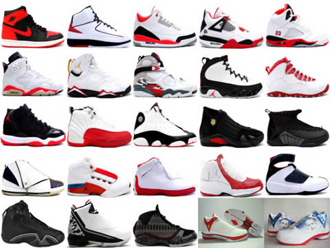 jordan shoes from 1 to 23