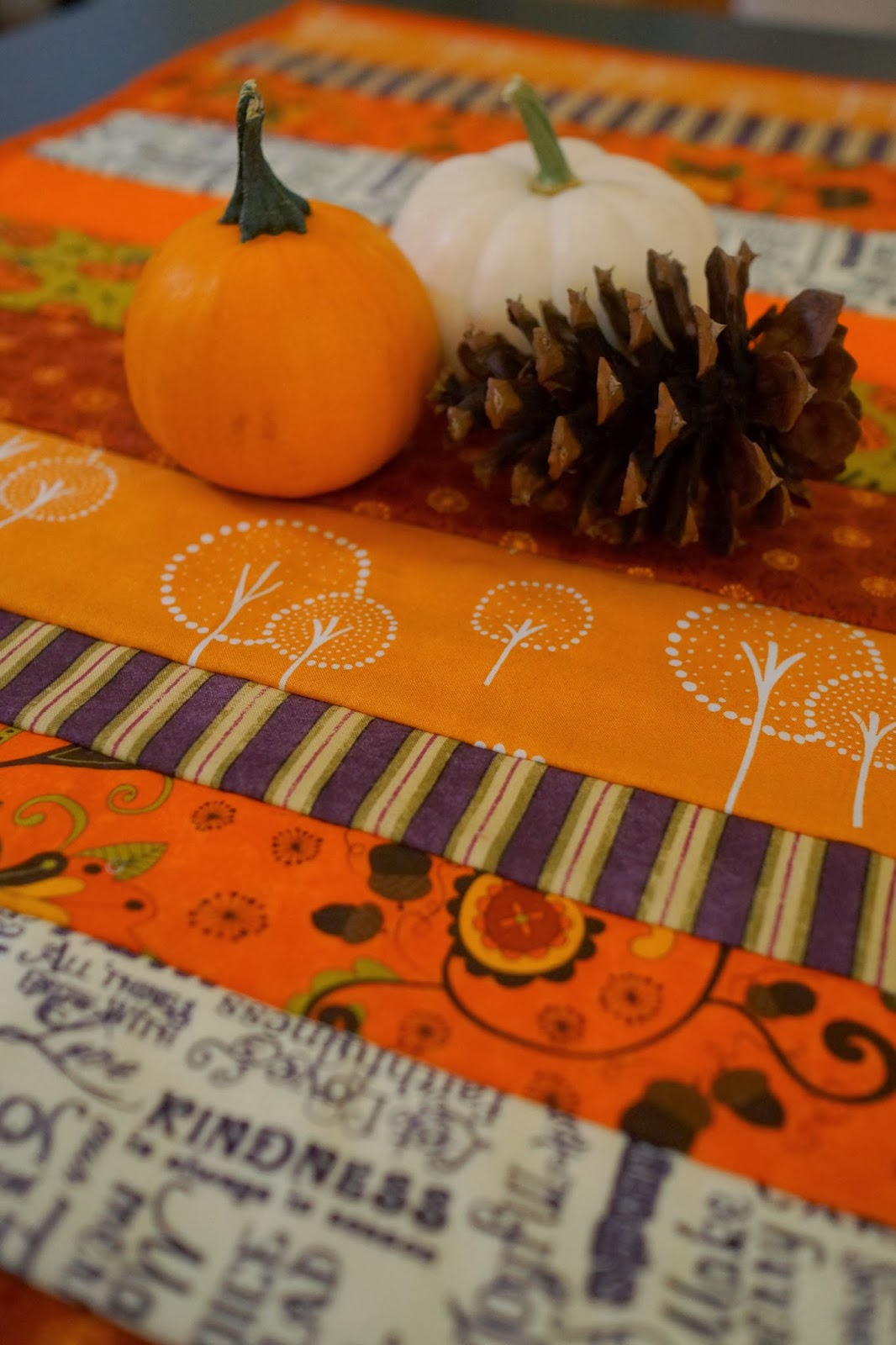 Lo, Ray, & Me: Reversible Fall Table Runner
