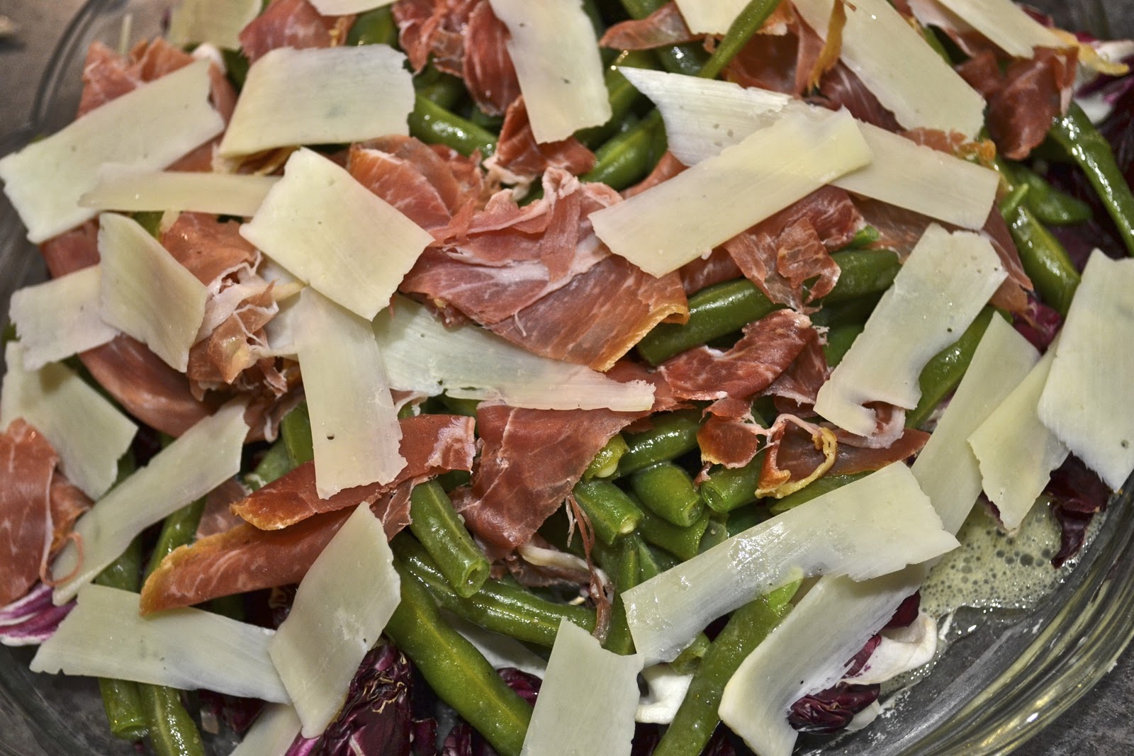 "Pointless" Meals Green Bean, Prosciutto and Parmesan Salad