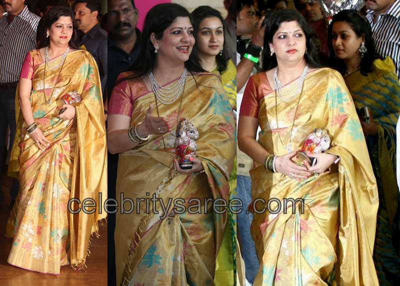 Yellow Uppada Silk Sari Saree Blouse Patterns