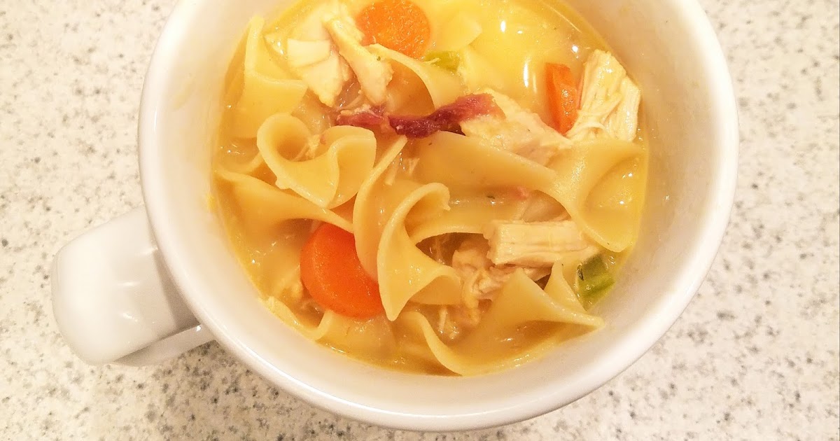 Flours and Fudge Cracked Out Chicken Noodle Soup