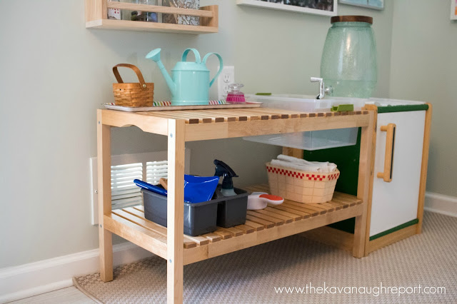 A DIY IKEA hack water basin for our Montessori home