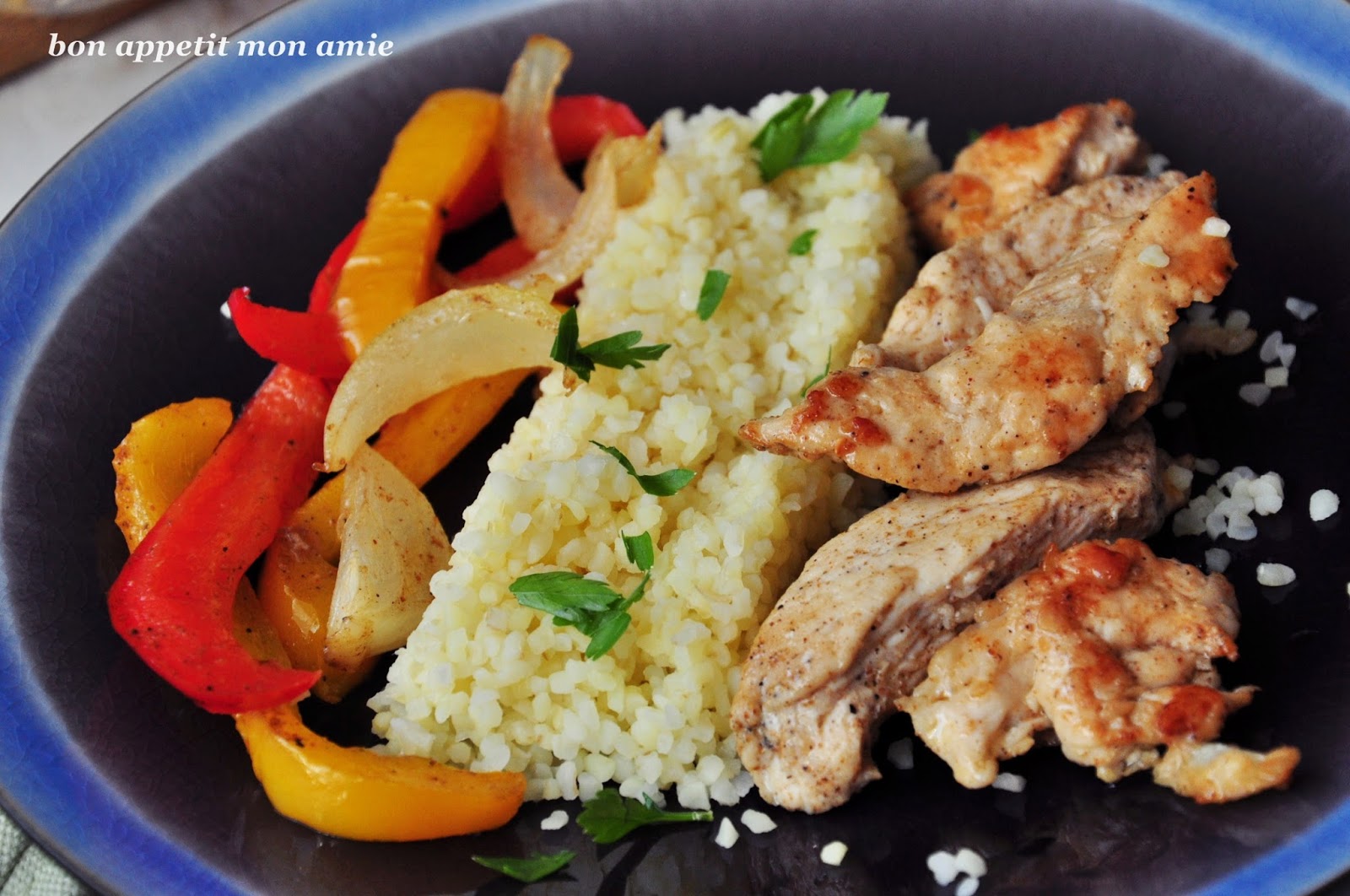 Bon appetit mon amie Fajitas inaczej... czyli obiadowy sposób na kurczaka