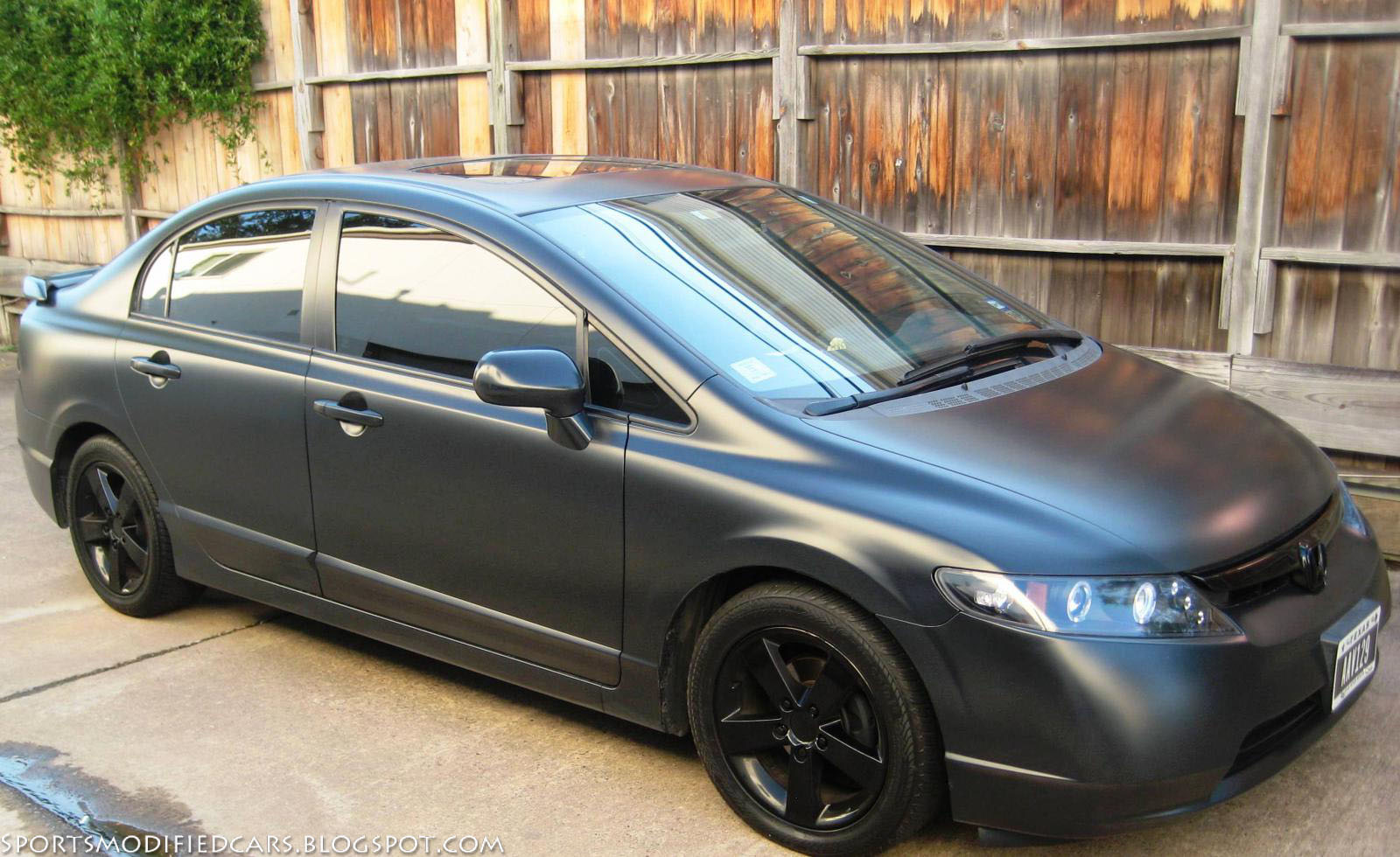 Matte Black Civic ~ Sports & Modified Cars