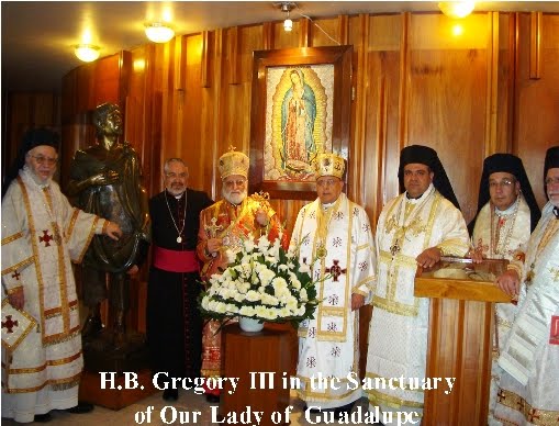 Patriarca Greco Melquita Catolico en La Basilica de Guadalupe