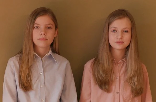 Daughters of King Felipe and Queen Letizia, Crown Princess Leonor and Infanta Sofía sent a video message to Spanish youth