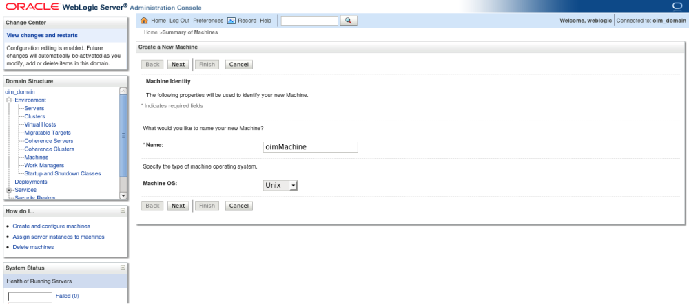 Oracle Stack: Configuring and Starting Node Manager