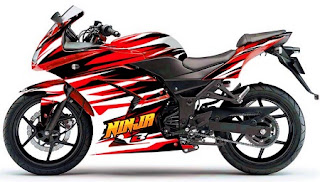 Foto Modifikasi Cutting Sticker Kawasaki Ninja 250 cc Terbaru