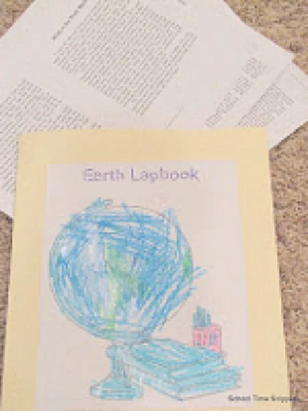 The Earth Lapbook from A Journey Through Learning