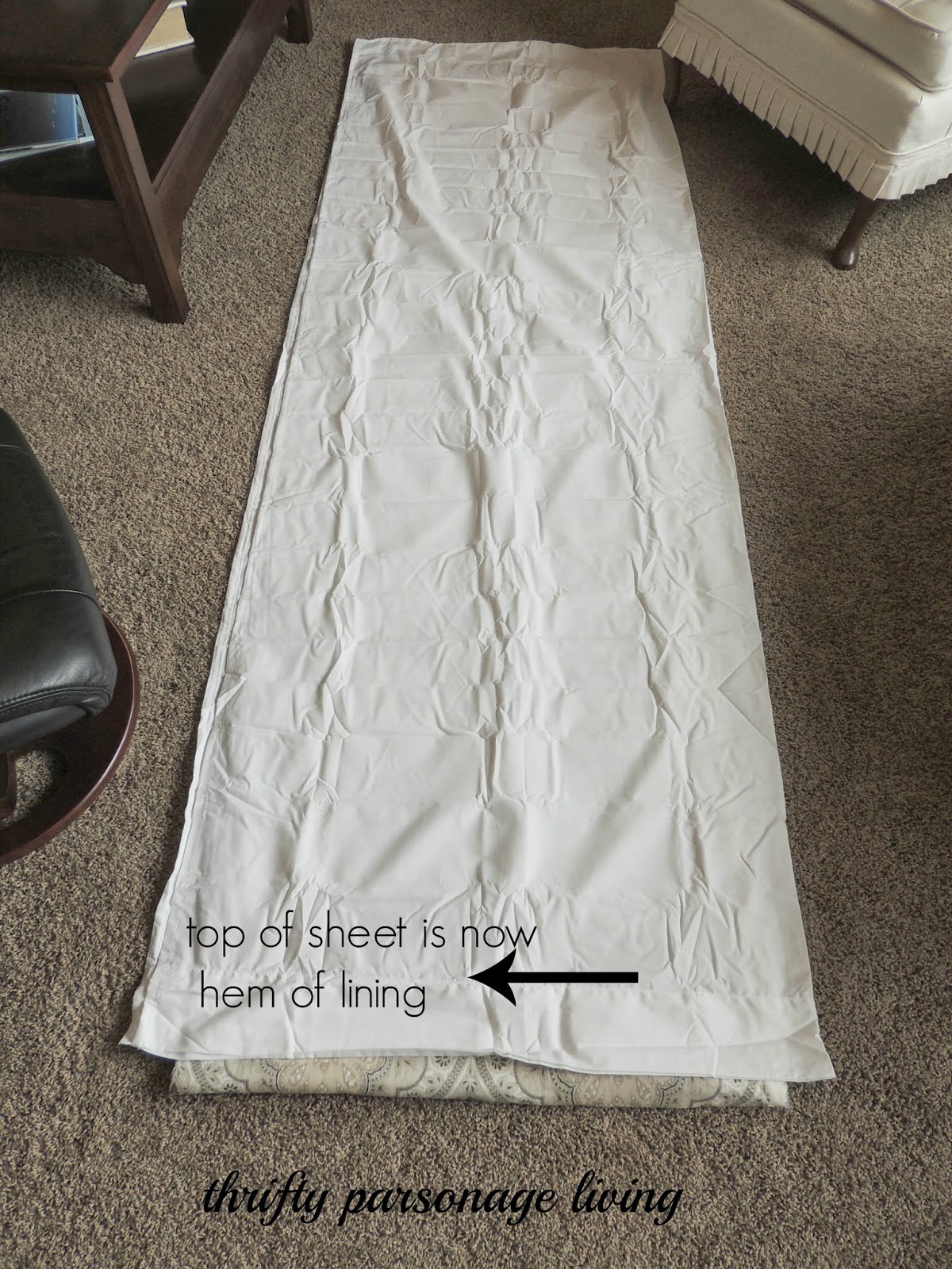 Thrifty Parsonage Living HOW TO MAKE LINED CURTAINS {DIY}