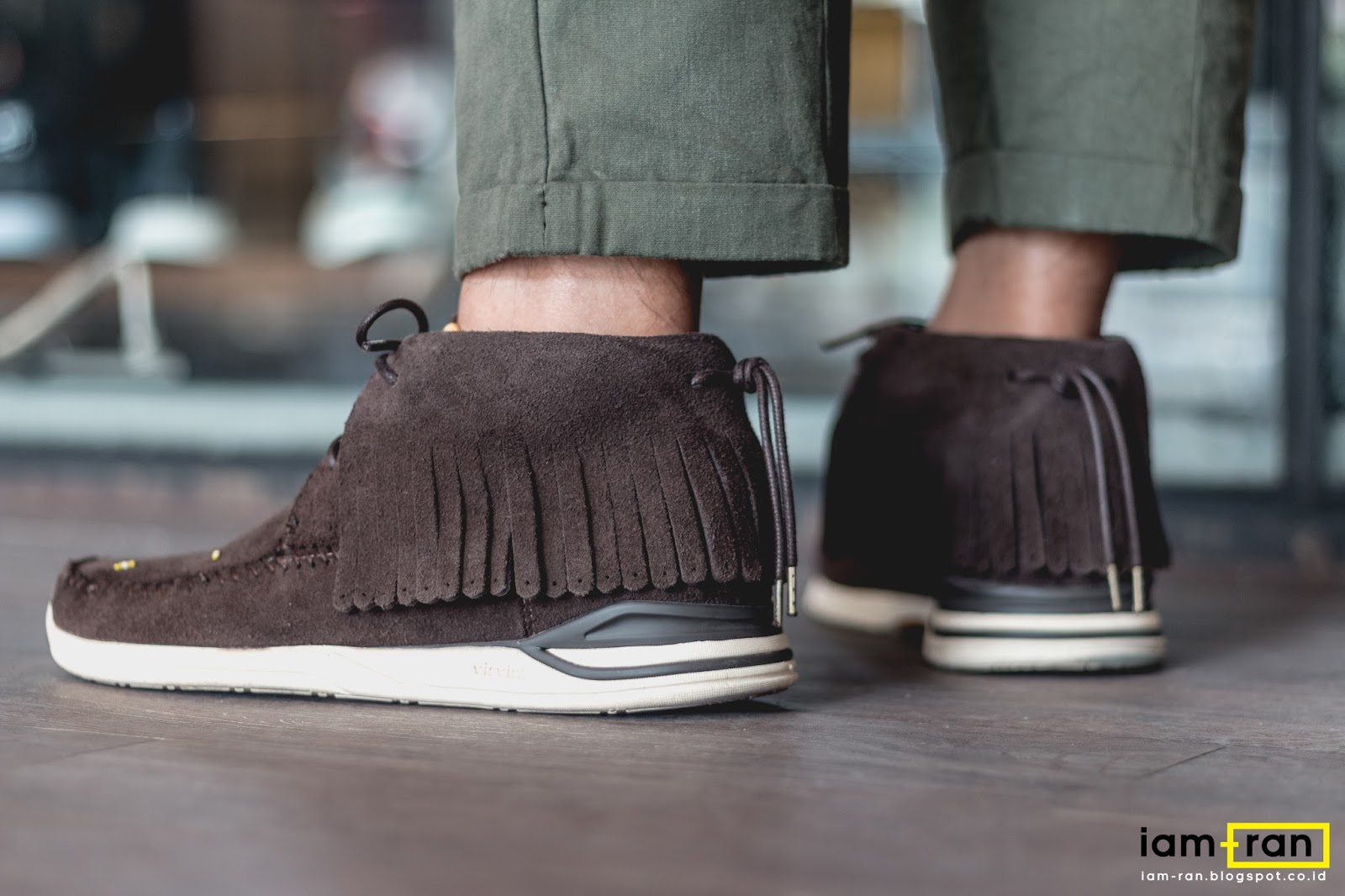 visvim shoes on feet