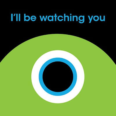monster with huge eye text i'll be watching you