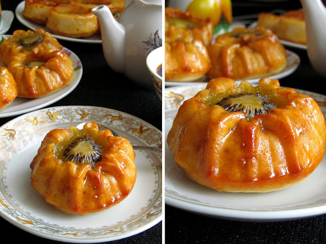 Кексы-перевертыши с киви