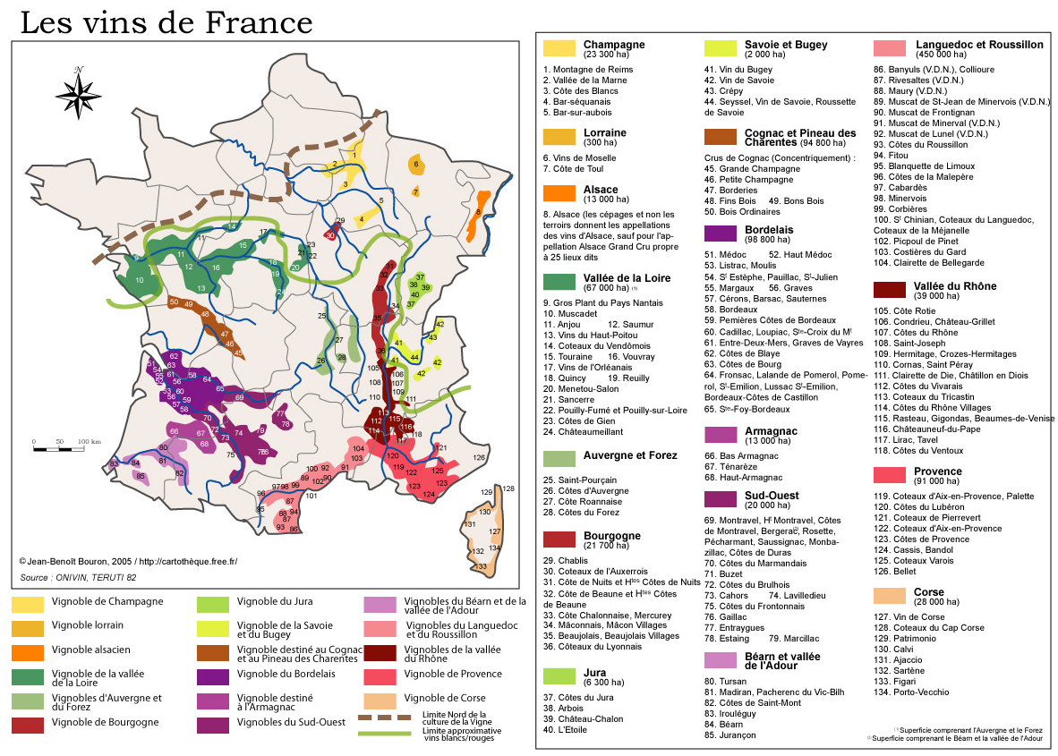 Carte Des Vins De France Grand Format Cercle de Vie: Carte des vins de France