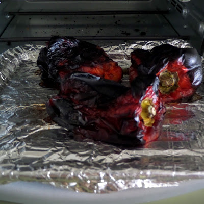 How to Make Roasted Red Peppers:  A simple tutorial on how to roast sweet red bell peppers at home.