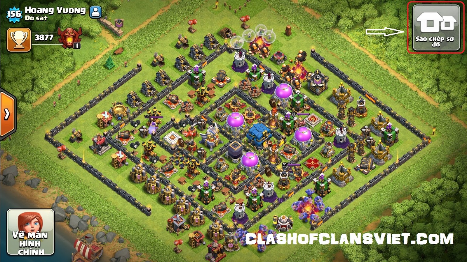 Cách sao chép nhanh mẫu xếp nhà của các thành viên trong cùng clan | Clash  of Clans Việt