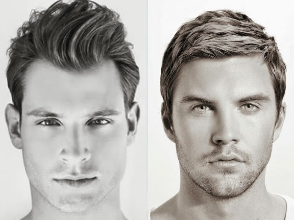 tipos de rosto masculino para corte de cabelo